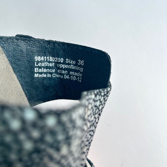 New Dansko Black Grey Leather Sandals Clogs size EUR 36, US 5.5 - Picture 10 of 15